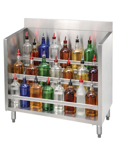 Advance Tabco CRLR-24-X - Special Value Liquor Bottle Display Unit, (5) steps, 24