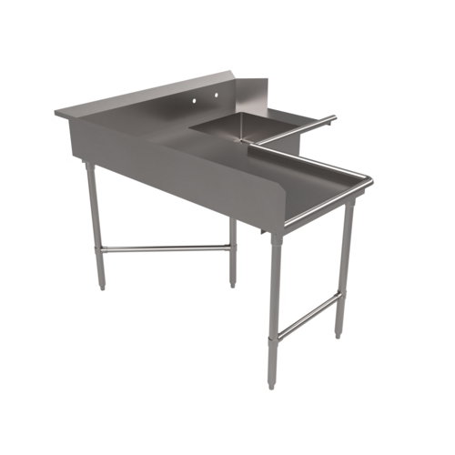 BK Resources BKSDT6-C6048L - Soiled Dishtable, corner design, 60