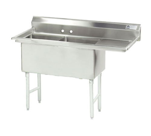 Advance Tabco FC-2-1824-18R-X - Special Value Fabricated Sink, 2-compartment, 18