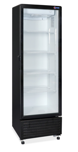 Omcan 47460 22 Inch Reach-in Refrigerator 10.1 cu Frost-free with Glass Door