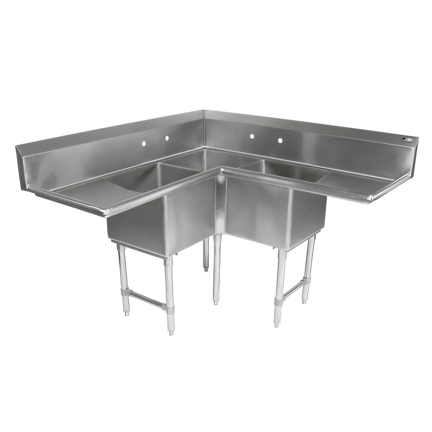 John Boos 3PBCS18244-2D30 Pro-Bowl Compartment Sinks