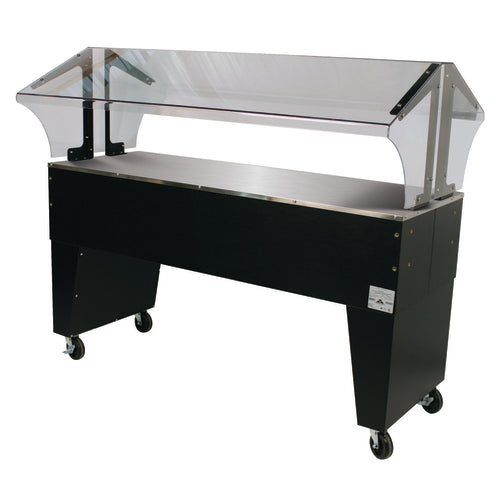 Advance Tabco B4-STU-B - Portable Solid Top Buffet Table, 62-7/16"W x 35"D x 53"H, (4) pan size, 20 gauge stainless steel