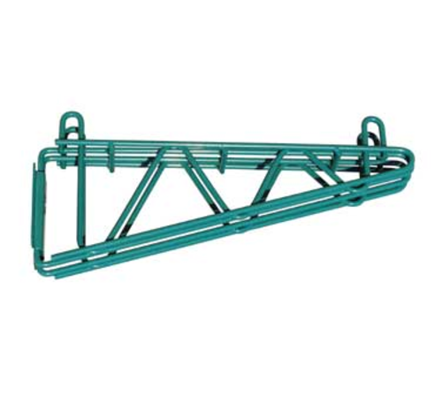 Serv-Ware GRDWMB18-CWP - Serv-Ware - Wire Shelving - 18 Green Epoxy Double Wall Bracket
