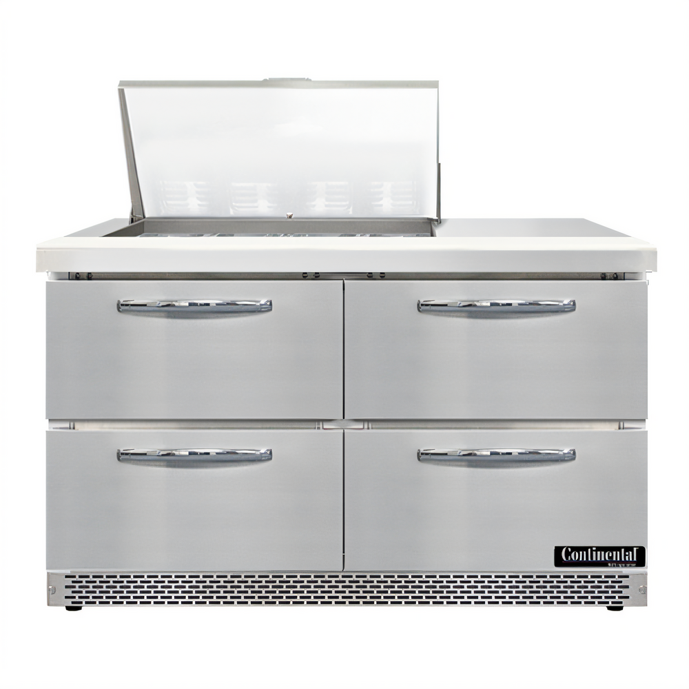 Continental Refrigerator SW48N12M-FB-D Mighty Top Refrigerated Prep Tables
