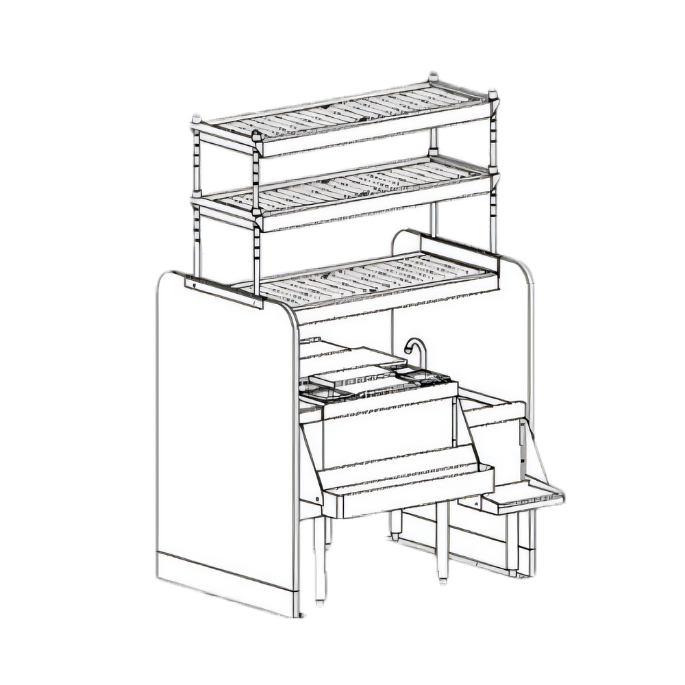 Perlick Corporation PTS42R-LF Top Shelf Bar Equipment