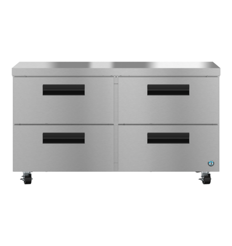 Hoshizaki UR60B-LPD4 - Undercounter Refrigerator Low Profile, with Drawers, reach-in, two-section, 60"W, 15.1 cu. ft.,
