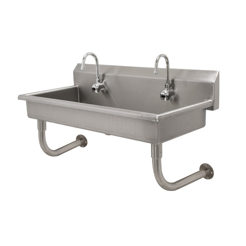 Advance Tabco FC-WM-40EFADA - Multiwash Hand Sink, splash mount faucet provision, wall mounted, with (2) electronic faucets, 40