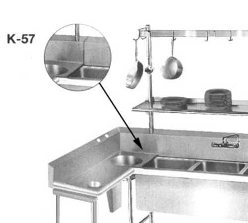 Advance Tabco K-57 - Welded field joint (welded in field by others)