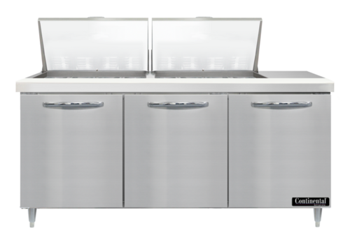 Continental Refrigerator D72N24M-FB Designer Line Refrigerated Prep Tables