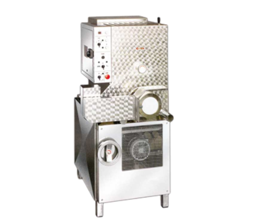Omcan 13286 33 Inch Floor Model Pasta Machine 110 Lb Tank Capacity with Motorized Cutters