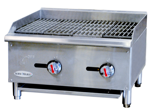 Serv-Ware SCBS-24-LP - Serv-Ware Radiant Broiler, 24"W, liquid propane, (2) 30,000 BTU stainless steel “U” burners, hot