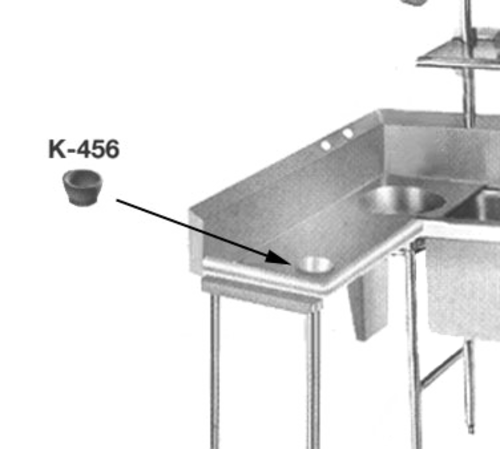 Advance Tabco K-456 - Scrap Block, installed