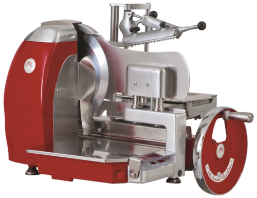 Omcan 47707 39 Inch Semi-automatic Food Slicer Electric Chromium-plated Blade
