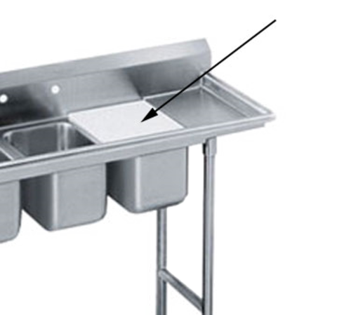 Advance Tabco K-2H - Sink Cover, Poly-Vance™, for 14" x 14" Deep Drawn™ bowl (design of sink bowl is such that poly sink