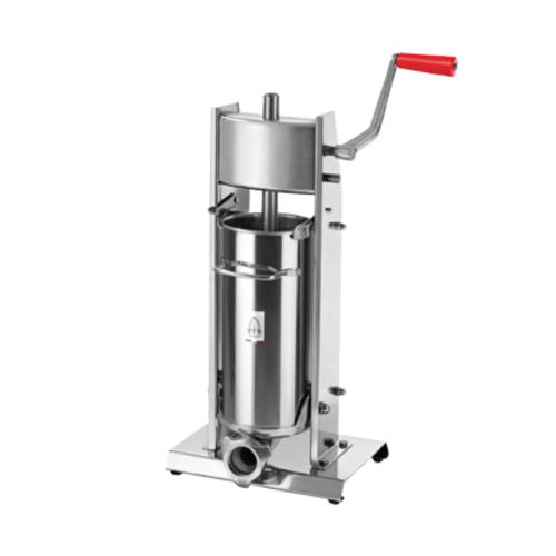 Omcan 13734 Manual Vertical Sausage Stuffer 11 lbs. Capacity Stainless Steel with Funnels