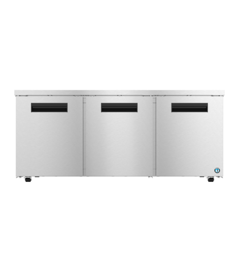 Hoshizaki UR72B-LP - Undercounter Low Profile Refrigerator, reach-in, three-section, 72”W, 18.27 cu. ft., self-contained