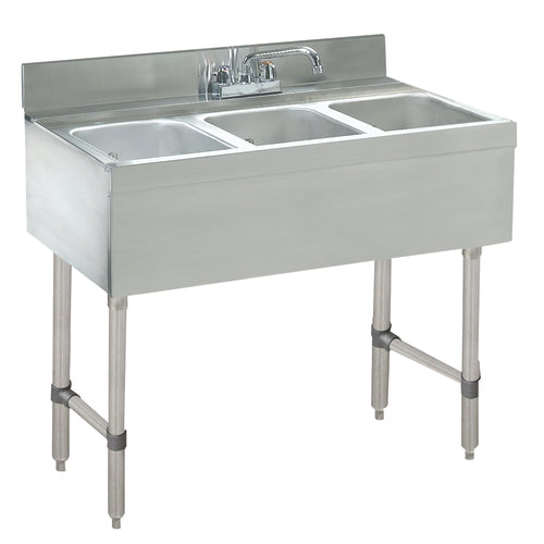 Advance Tabco CRB-33C - Underbar Basics™ Sink Unit, 3-compartment, 36