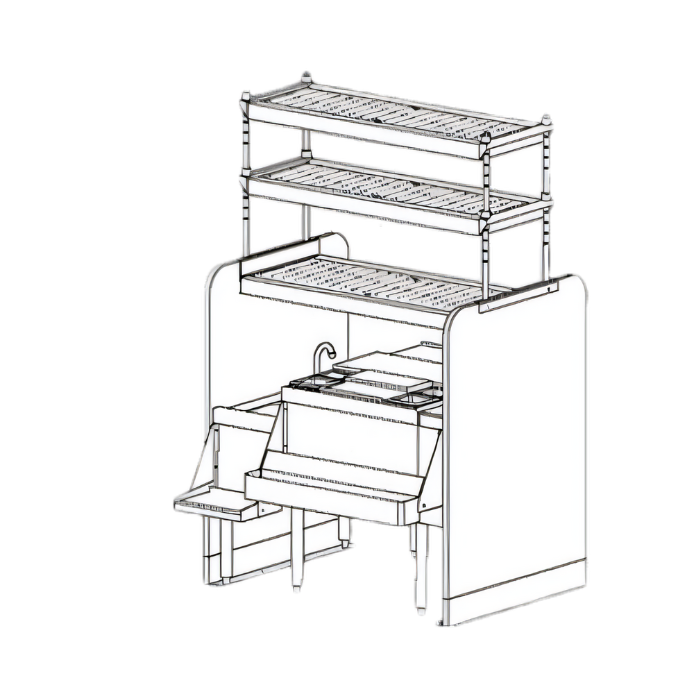 Perlick Corporation PTS42L-LF Top Shelf Bar Equipment