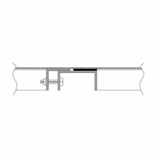 Advance Tabco TA-57B - Compressed Field Joint, mechanically joined fine line seam with specially designed hardware to
