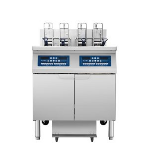 Atosa USA, Inc. AEFF-50-2TB - Double Vat Electric Fryer with Auto Lift System, left full vat/right split vat, electric, 34"W,