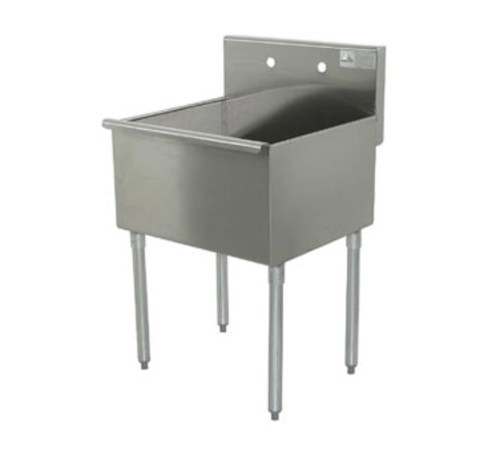 Advance Tabco 4-41-36 - Square Corner Scullery Sink, 1-compartment, 36"W x 24"D front-to-back x 13" deep sink compartment,