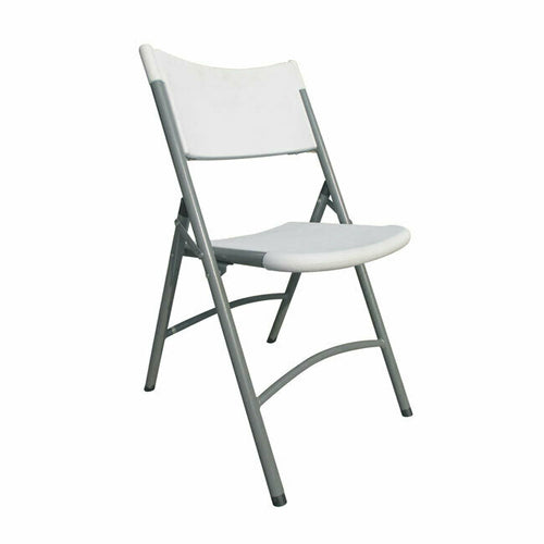 Omcan 44357 - (44357) Folding Chair, for indoor/outdoor use, plastic with gray metal frame (Qty Break = 4 ea)