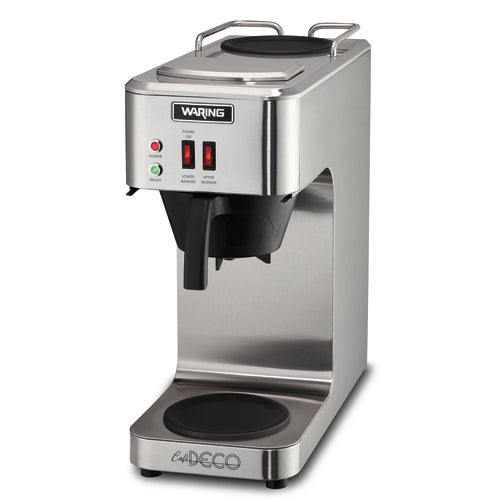 Waring WCM50 - Café Deco™ Pourover Coffee Brewer, brews 3 gallons per hour, fits large 64 oz. glass decanters (not
