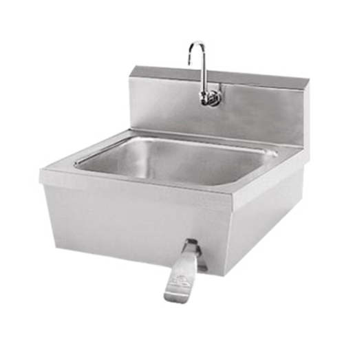 Advance Tabco 7-PS-30 - Hand Sink, wall mounted, 14" wide x 16" front-to-back x 6" deep bowl, Deep Drawn™ sink bowl, 18
