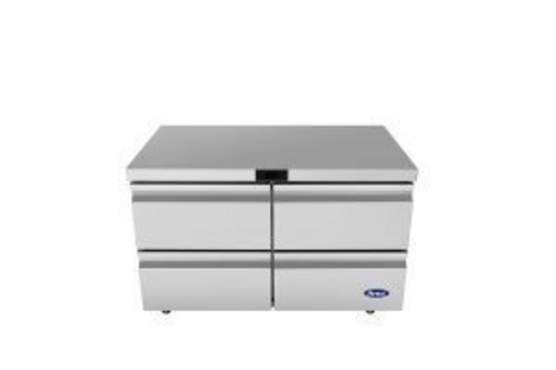 Atosa USA, Inc. AUR48D4 - Undercounter Refrigerator, 12.2 cu. ft., 2 section, 48-1/4”W, (4) drawers, maintains temperatures
