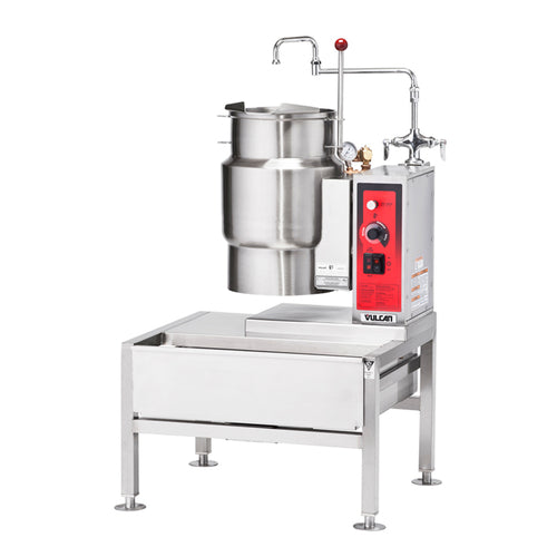Vulcan VEKT26/6 - Kettle/Stand Assembly, (1) K6ETT electric tilting kettle, 26" wide stand, stainless steel exterior,