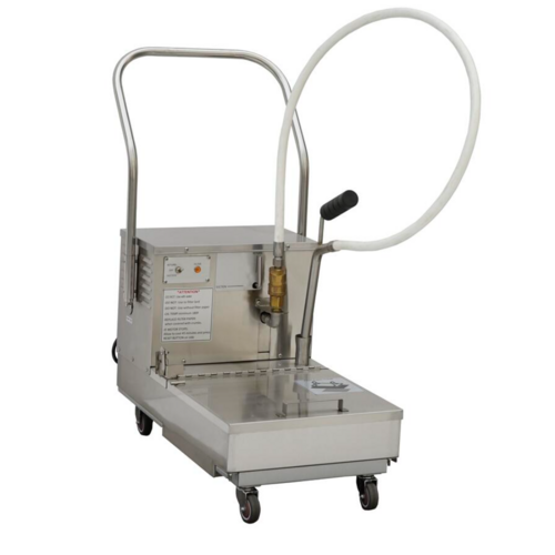 Omcan 49104 (OF-CN-0057) Oil Filtering Machine Mobile 110 Lb. (57 Liter) Fat Capacity