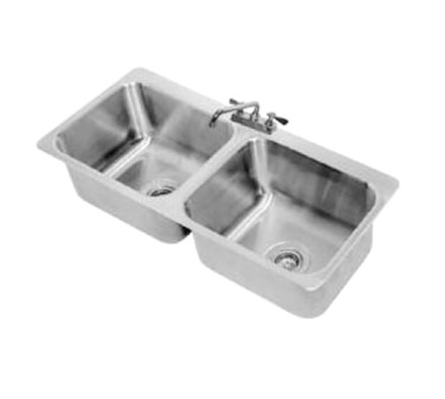 Advance Tabco DI-2-2012 - Drop-In Sink, 2-compartment, 20