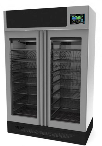 Omcan 49004 57.7 Inch Fish Curing Cabinet Electric with Integrated pH System