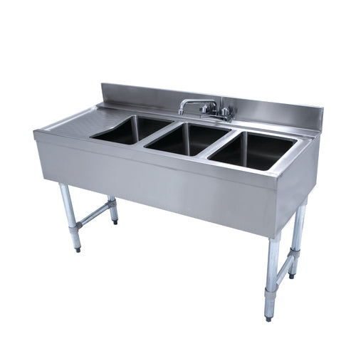 Advance Tabco CRB-43R - Underbar Basics™ Sink Unit, 3-compartment, 48