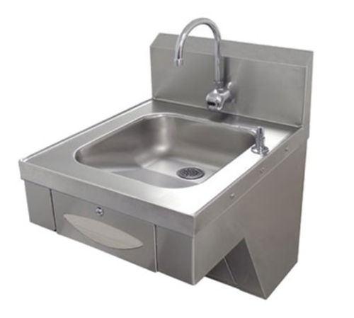 Advance Tabco 7-PS-41 - ADA Compliant Hand Sink, tapered bowl design, wall mounted, 14" wide x 16" front-to-back x 5" deep