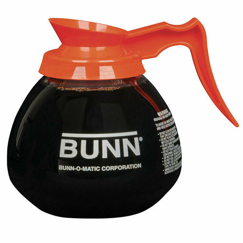 BUNN 42401.0024 - 42401.0024 Coffee Decanter, 64 oz., glass, orange, handle, (24 each per pack) (call for pricing on