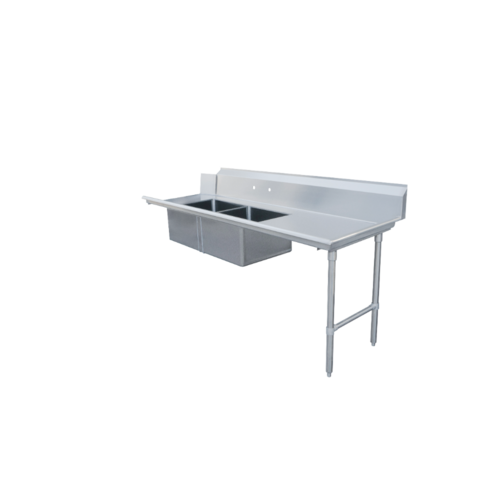Omcan 48488 84 Inch Soiled Dishtable Right to Left Operation Stainless Steel