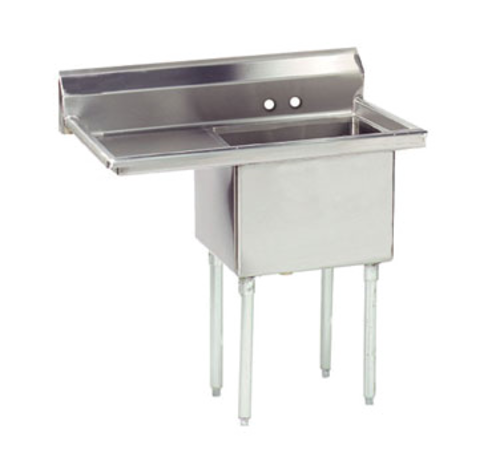 Advance Tabco FE-1-1812-18L-X - Special Value Fabricated Sink, 1-compartment, 18" left drainboard, bowl size 18" x 18" x 12" deep,