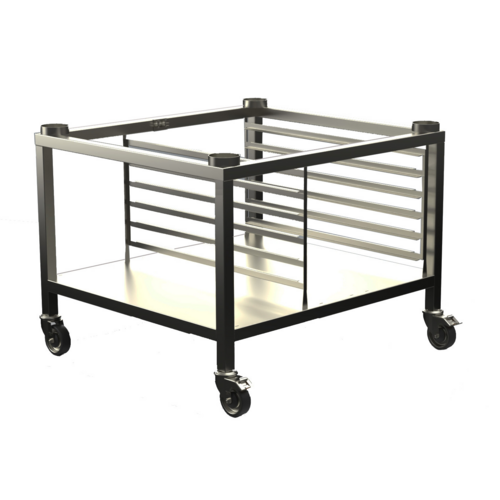 Alto-Shaam 5015711 - Stand, Large, Casters, Shelf, Slides, 7-20 & 10-20 Combi, Overall Dimensions: 38-3/4