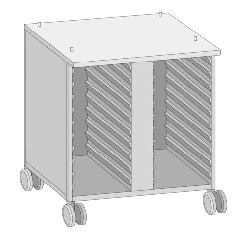 RATIONAL 60.30.338 - US III UltraVent® Mobile Oven Stand, recommended when using any UltraVent® with a SelfCooking