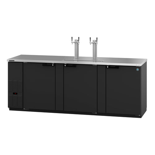 Hoshizaki DD95 - Draft Beer Cooler, direct draw, three-section, side mount self-contained refrigeration, 95-1/2"W,