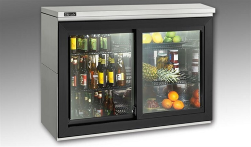 Perlick Corporation SDBR48 - Sliding Door Refrigerated Back Bar Storage Cabinet, two-section, 48
