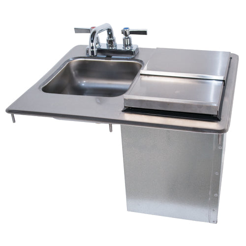 Advance Tabco D-24-SIBL - Drop-In Hand Sink with Ice Bin, 21