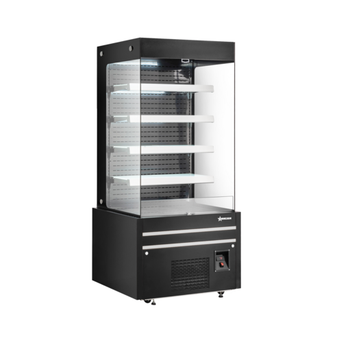 Omcan 48377 36 Inch Open Refrigerated Display 19.77 cu ft Stainless Steel