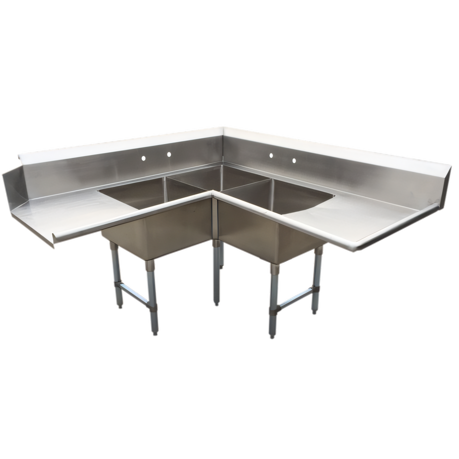 BK Resources BKSDT-CO3-2012-LS Compartment Sinks