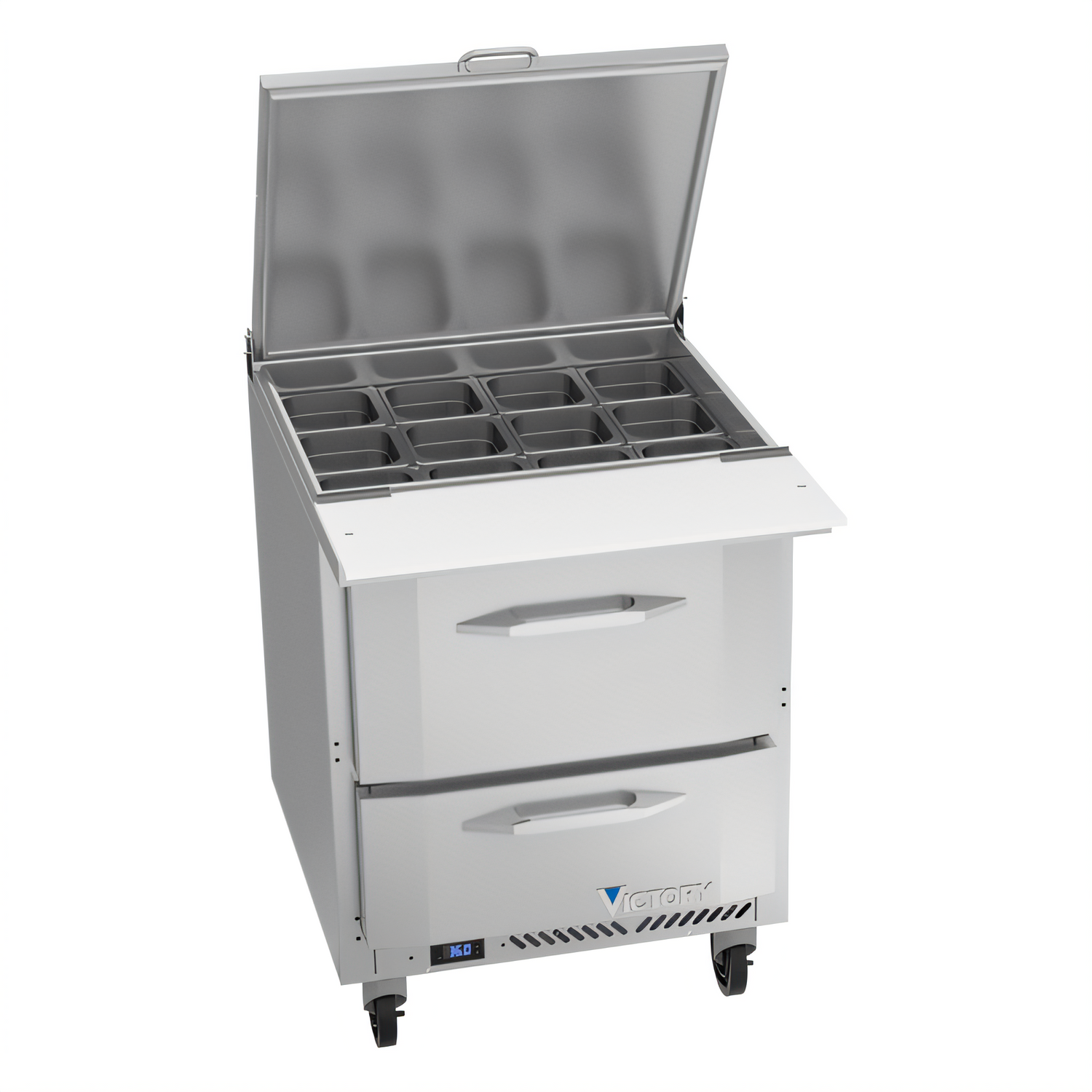 Victory VSPD27HC-12B-2 UltraSpec™ Refrigerated Prep Tables