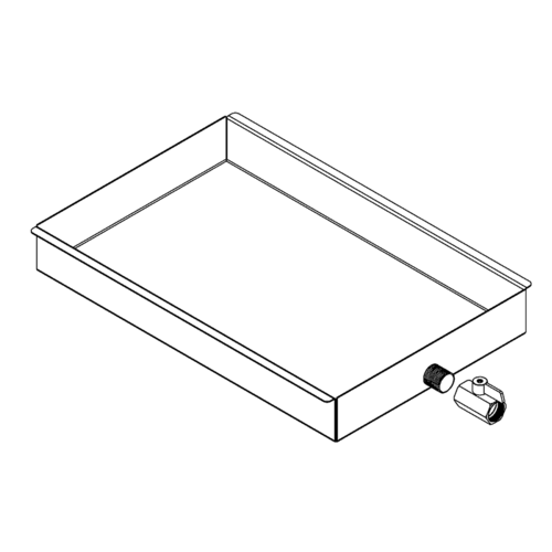 Giorik 2028402 - Grease Tray, half-size, stainless steel, for SteamBox Evolution 061 & 101 models