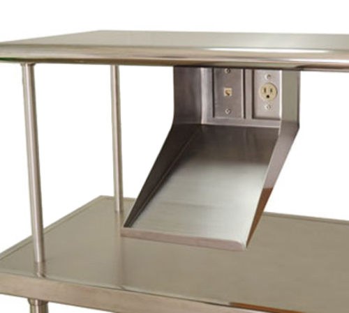 Advance Tabco PRT-1 - Printer Shelf with data port & electric outlet (to mount under another shelf), 8