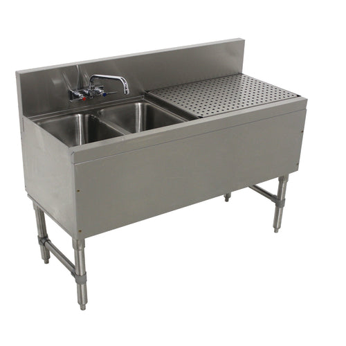 Advance Tabco PRB-19-42L - Prestige Underbar Sink Unit, 2-compartment, 48