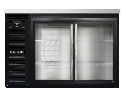 Continental Refrigerator BB50NSGD - Back Bar Cooler, 50" wide, 34-3/4" high, 16.0 cubic feet, front breathing, stainless steel top,